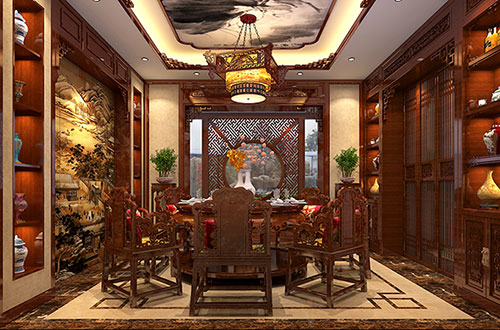 贵阳温馨雅致的古典中式家庭装修设计效果图