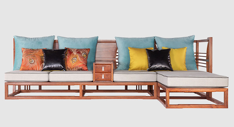 贵阳中式家居装修实木沙发组合家具效果图